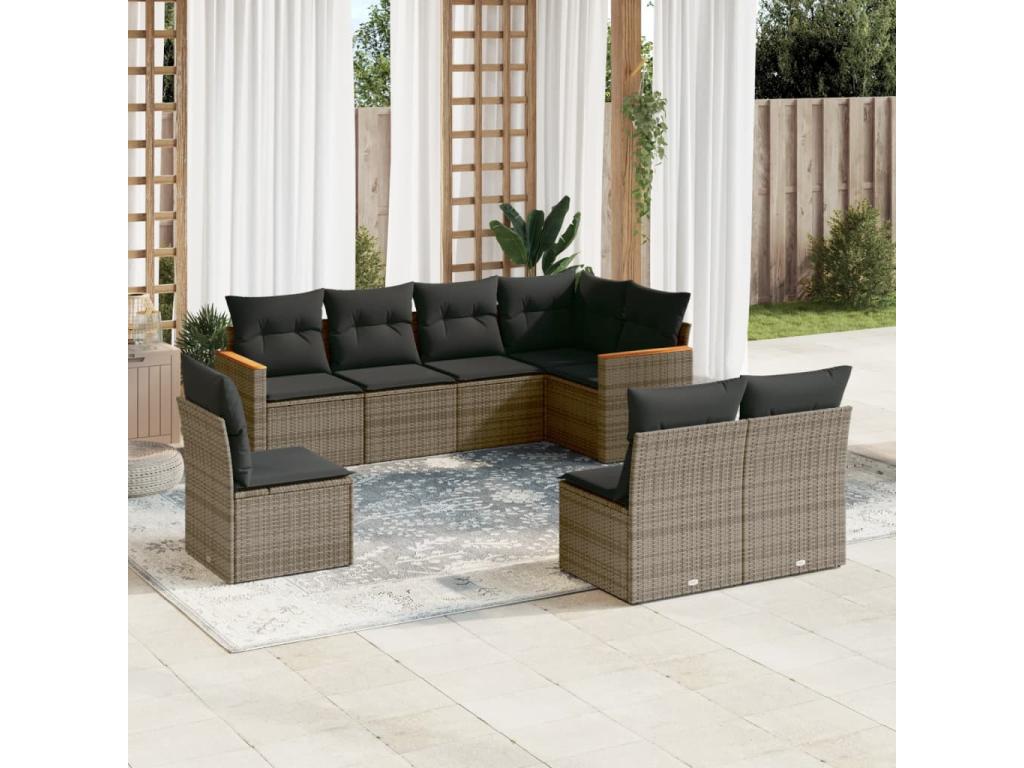Outdoor Patio Set - Résine - Gray