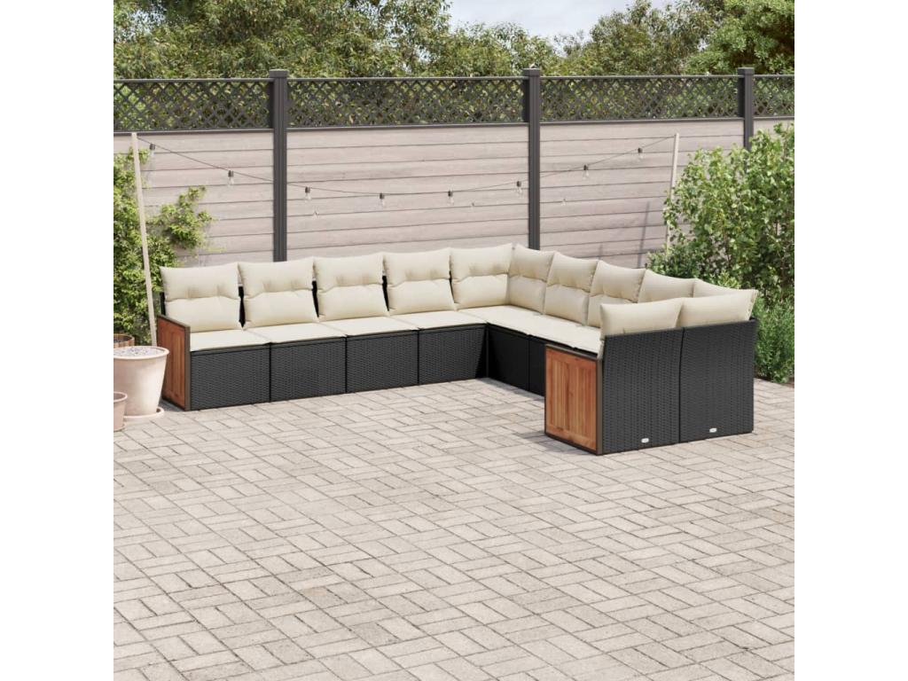 Outdoor Patio Set - Résine - Beige