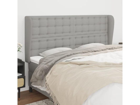 Headboard - Polyester - Gray - 160x200 cm