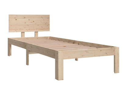 Bed Frame - Wood - Brown - 70x190 cm