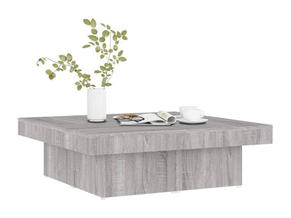 Coffee Table - Engineered Wood, Wood - Gray - 90x28 cm
