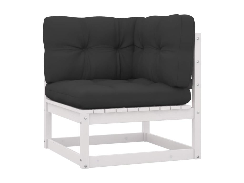 Outdoor Patio Set - Wood - White