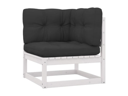 Outdoor Patio Set - Wood - White