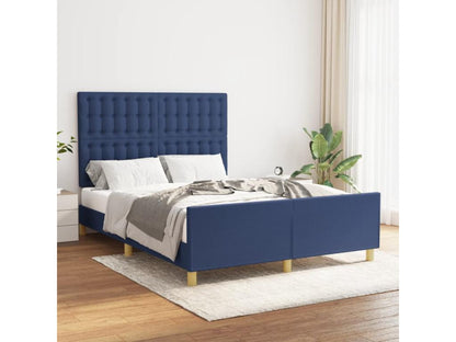 Bed Frame - Wood - Blue - 140x190 cm