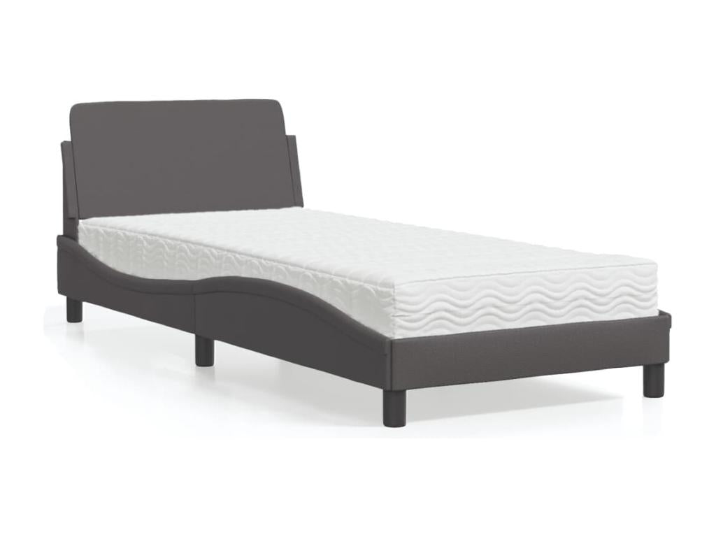 Mattress - Fourrure Synthétique - Gray - 90x200 cm