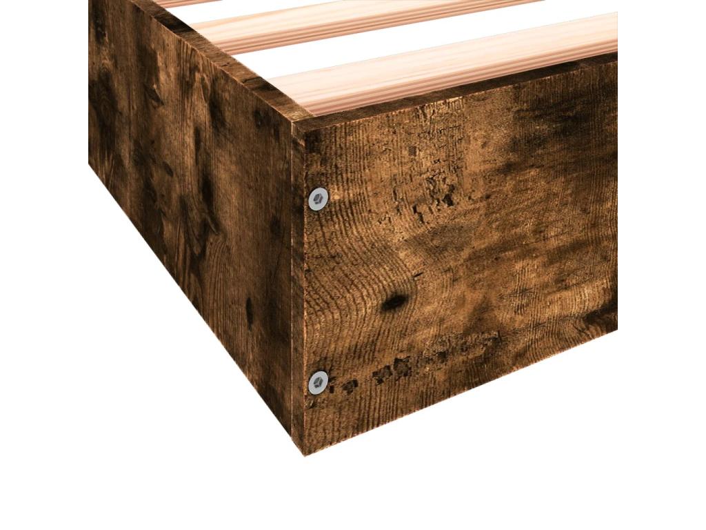 Bed Frame - Wood - Brown - 75x190 cm