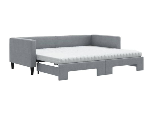 Daybed - Polyester - Gray - 90x190 cm
