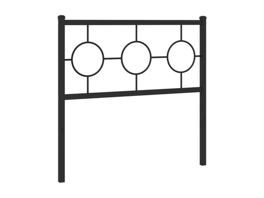 Headboard - Steel - Black - 90x190 cm