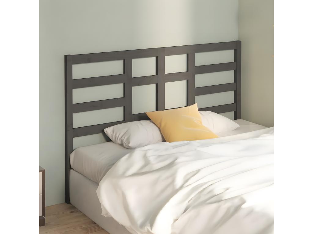 Headboard - Wood - Gray - 140x190 cm