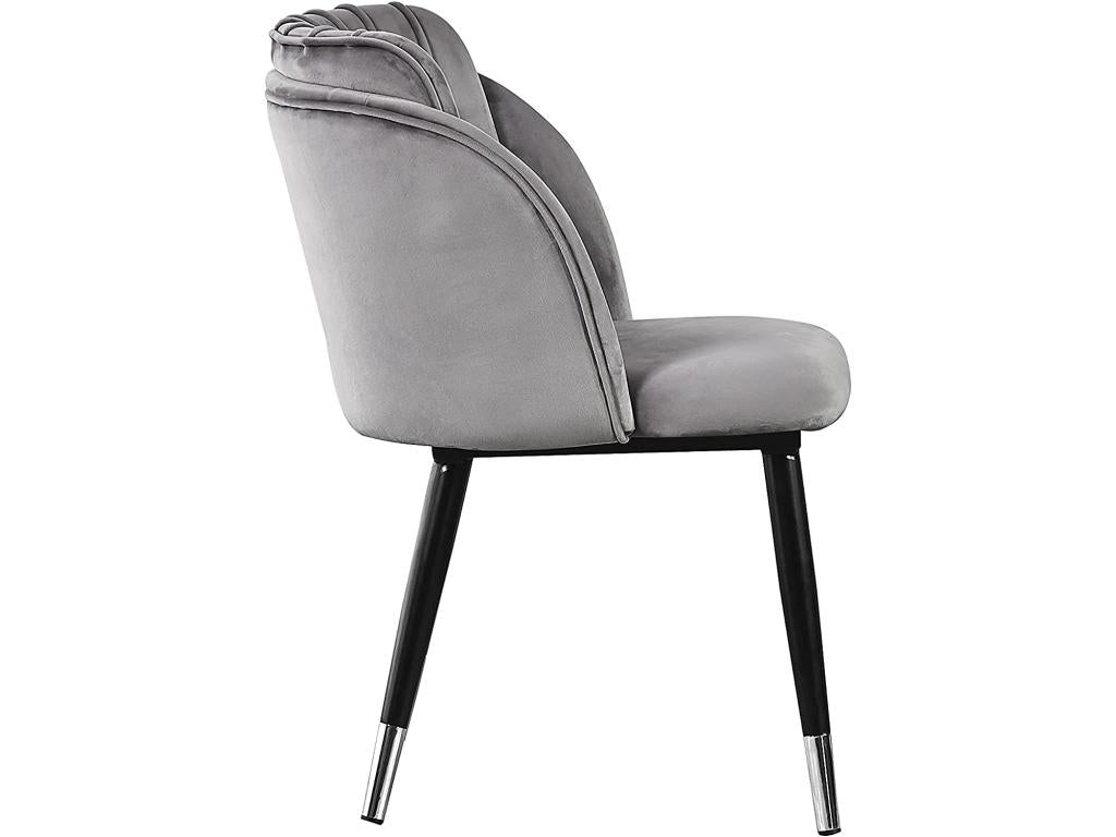 Chair - Velvet - Gray