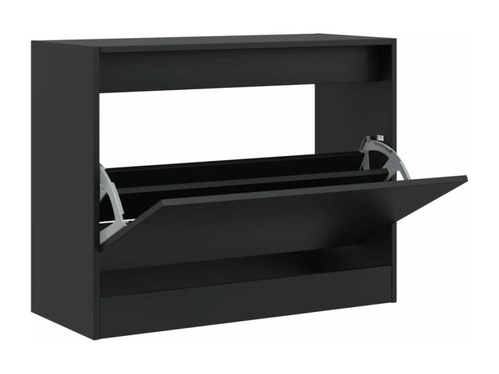 Wardrobe - Wood - Black
