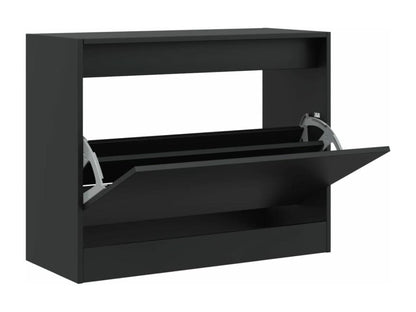 Wardrobe - Wood - Black