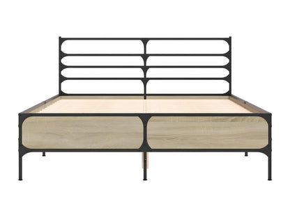 Bed Frame - Wood - Brown - 140x200 cm