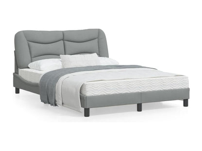 Bed Frame - Polyester - Gray - 140x200 cm