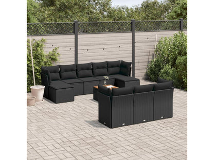 Outdoor Patio Set - Résine - Black