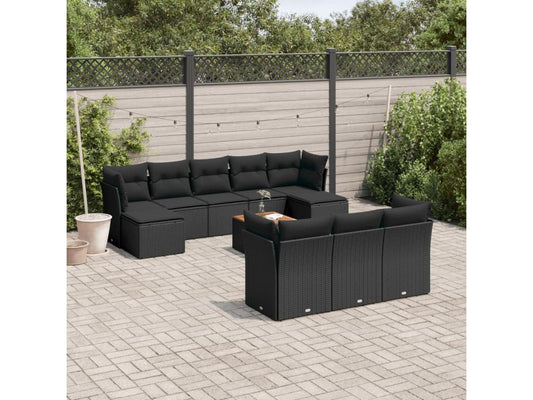Outdoor Patio Set - Résine - Black