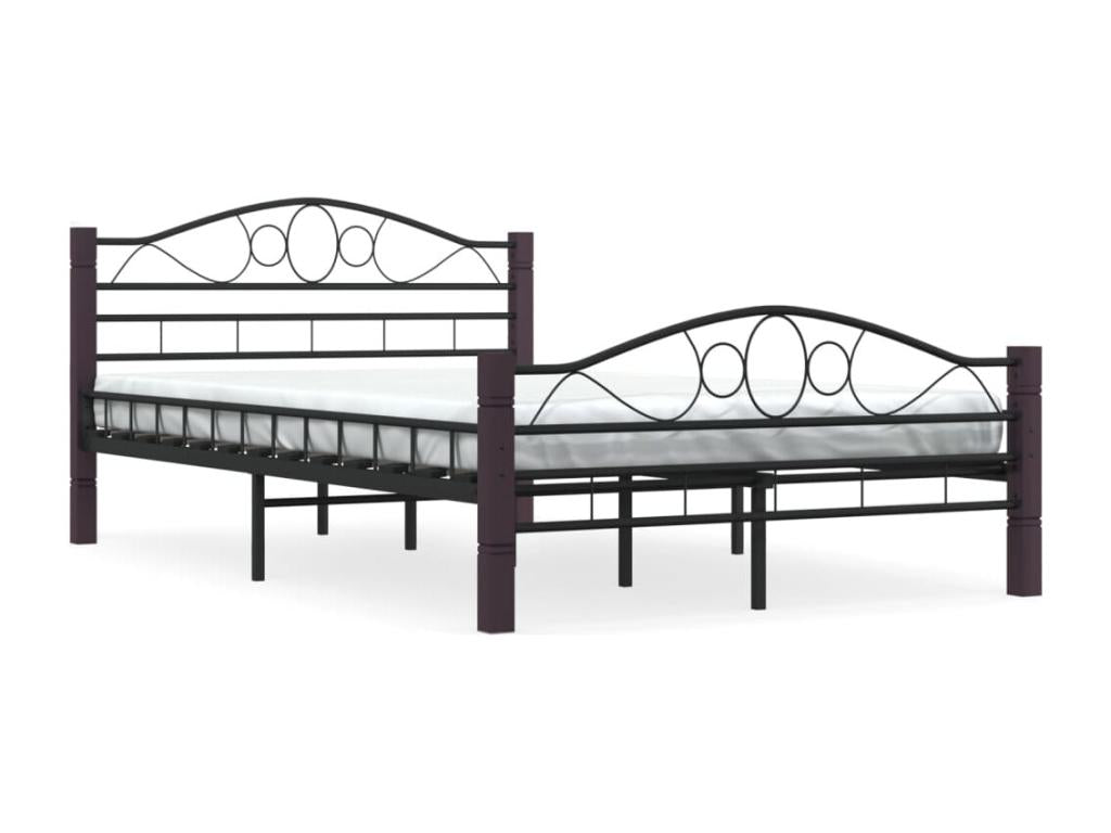 Bed Frame - Metal - Black - 120x200 cm