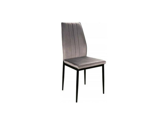 Chair - Velvet - Gray