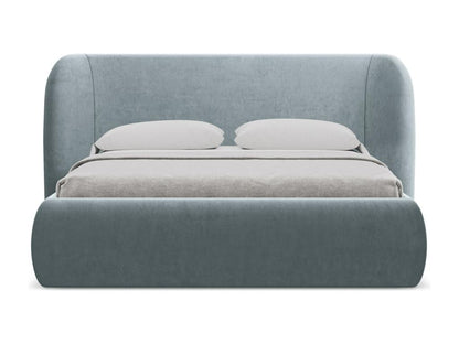 Storage Bed - Engineered Wood, Wood - Blue - 180x200 cm