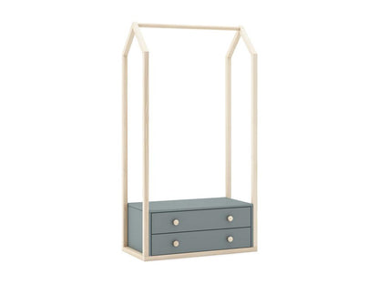 Bed - Wood - Green - 60x120 cm