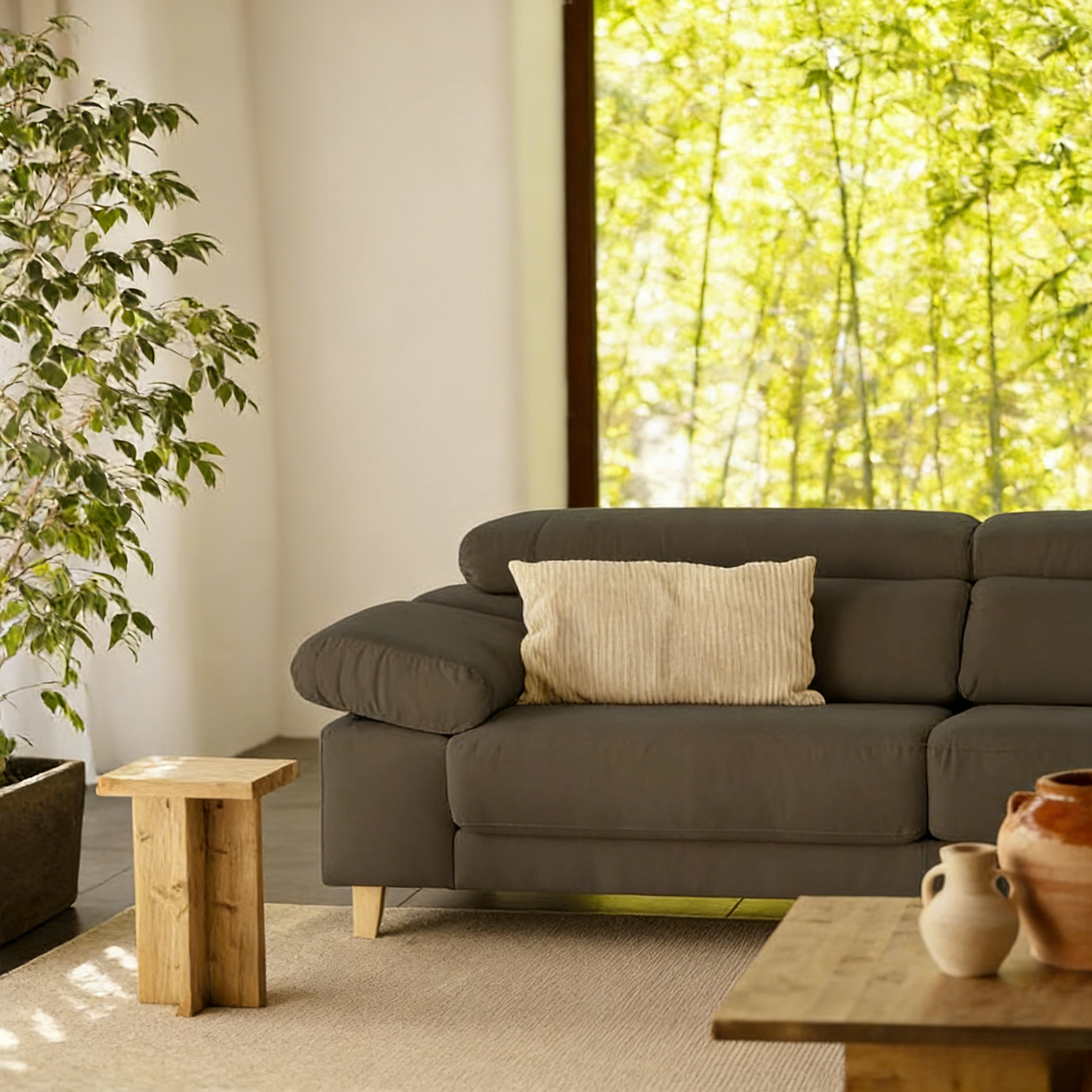 Sofa - Polyester - Gray