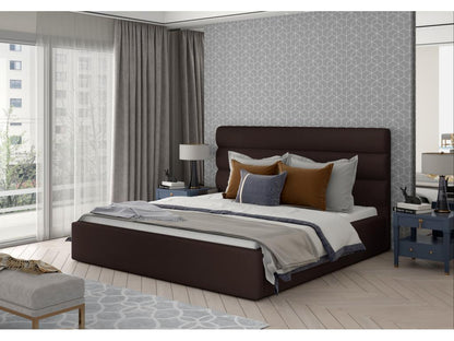 Storage Bed - Simili - Brown - 140x200 cm