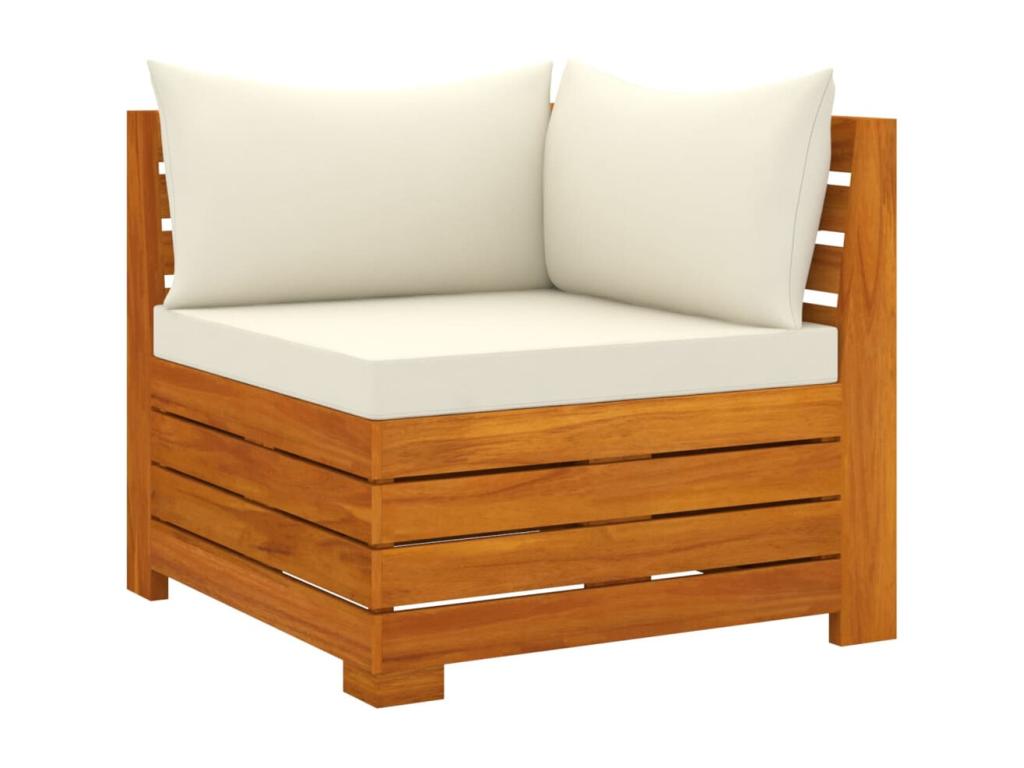 Outdoor Patio Set - Wood - White