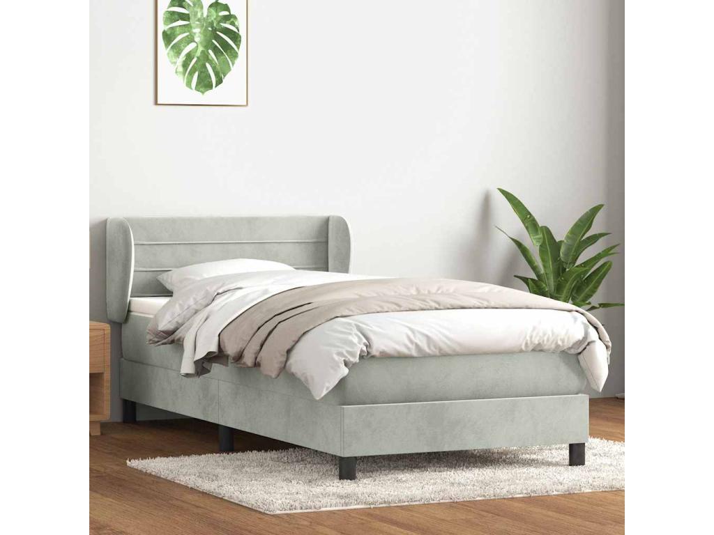 Mattress - Velvet - Gray - 100x200 cm