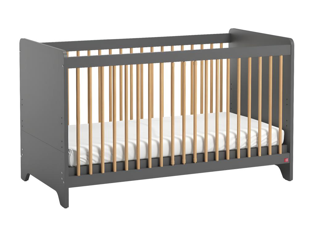 Bed - Panneau De Particule - Gray - 70x140 cm