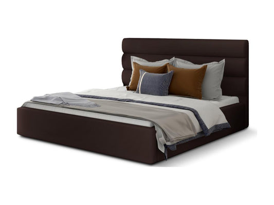 Storage Bed - Simili - Brown - 140x200 cm