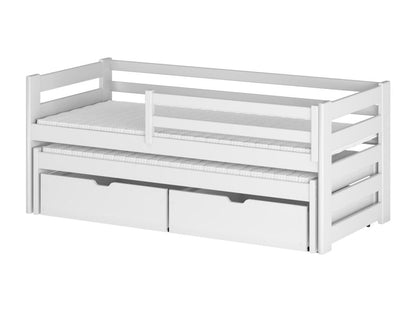Bed - Wood - White - 80x180 cm