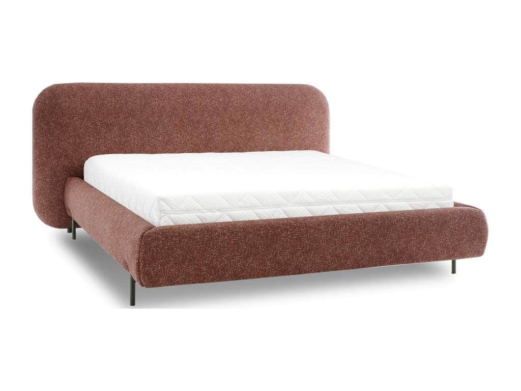 Storage Bed - Velvet - Gray - 160x200 cm