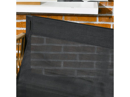 Outdoor Patio Set - Steel - Black