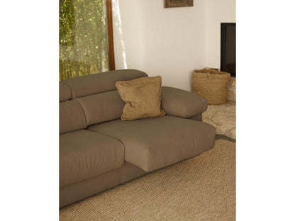 Sofa - Polyester - Brown