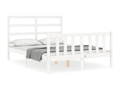 Bed Frame - Wood - White - 120x190 cm