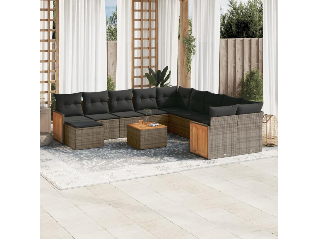 Outdoor Patio Set - Résine - Beige