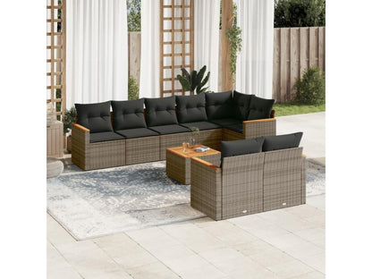 Outdoor Patio Set - Résine - Black
