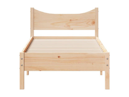 Bed Frame - Wood - Natural - 90x200 cm