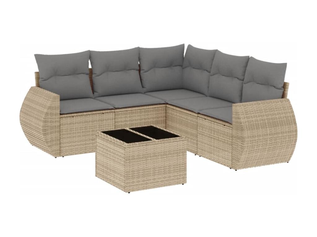Outdoor Patio Set - Résine - Beige