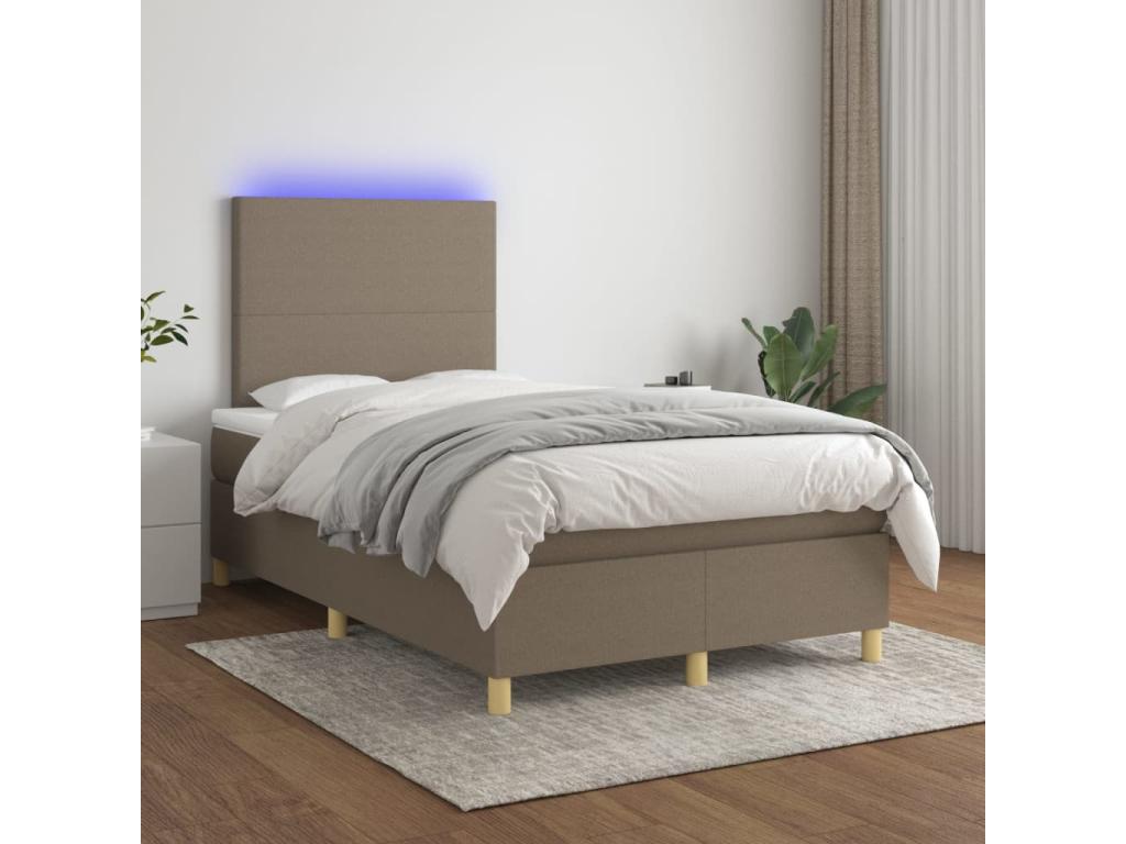 Mattress - Polyester - Taupe - 120x200 cm