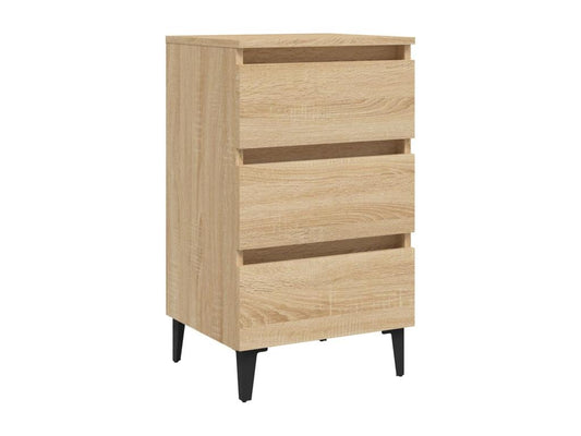 Nightstand - Wood - Brown - 35x69 cm