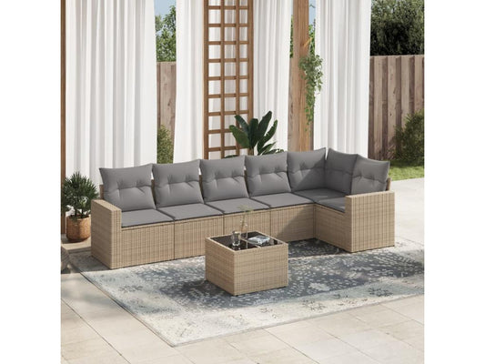 Outdoor Patio Set - Résine - Beige