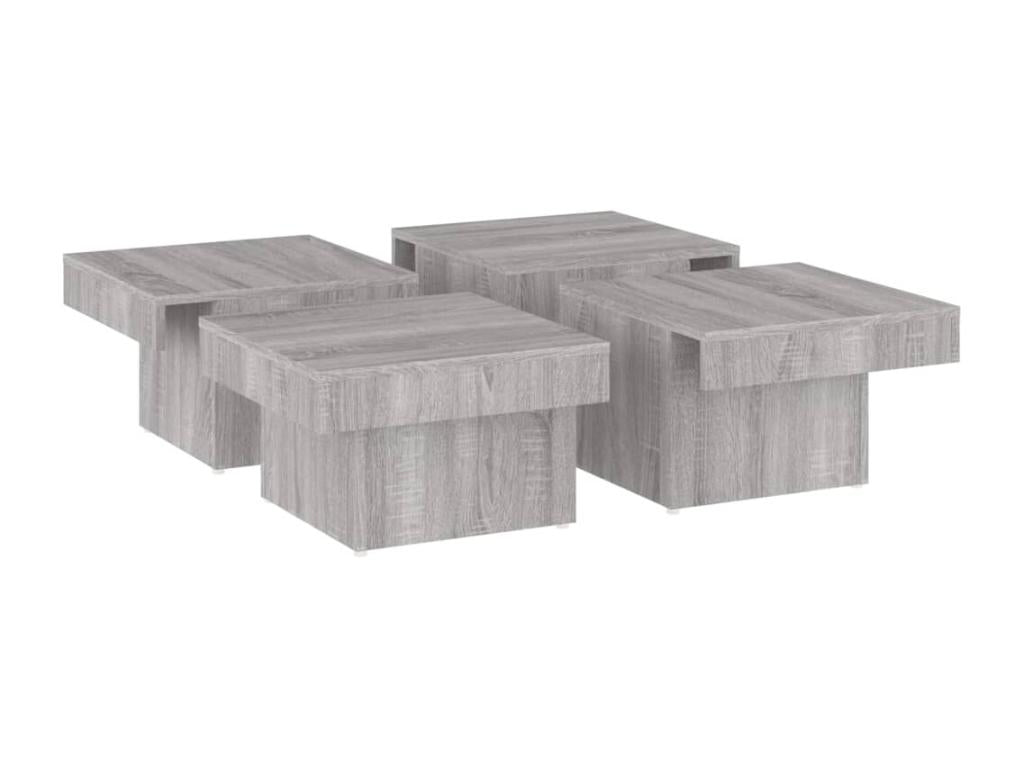 Coffee Table - Engineered Wood, Wood - Gray - 90x28 cm