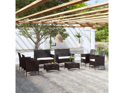 Outdoor Patio Set - Wood - Brown