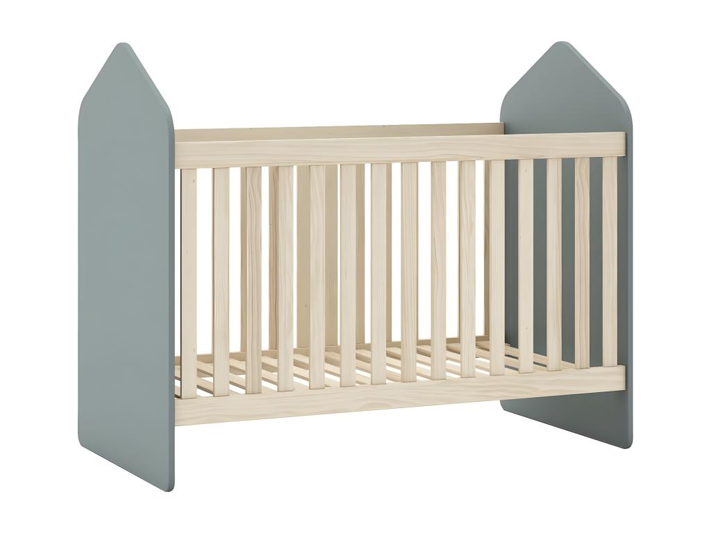 Bed - Wood - Green - 60x120 cm