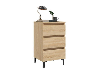 Nightstand - Wood - Brown - 35x69 cm