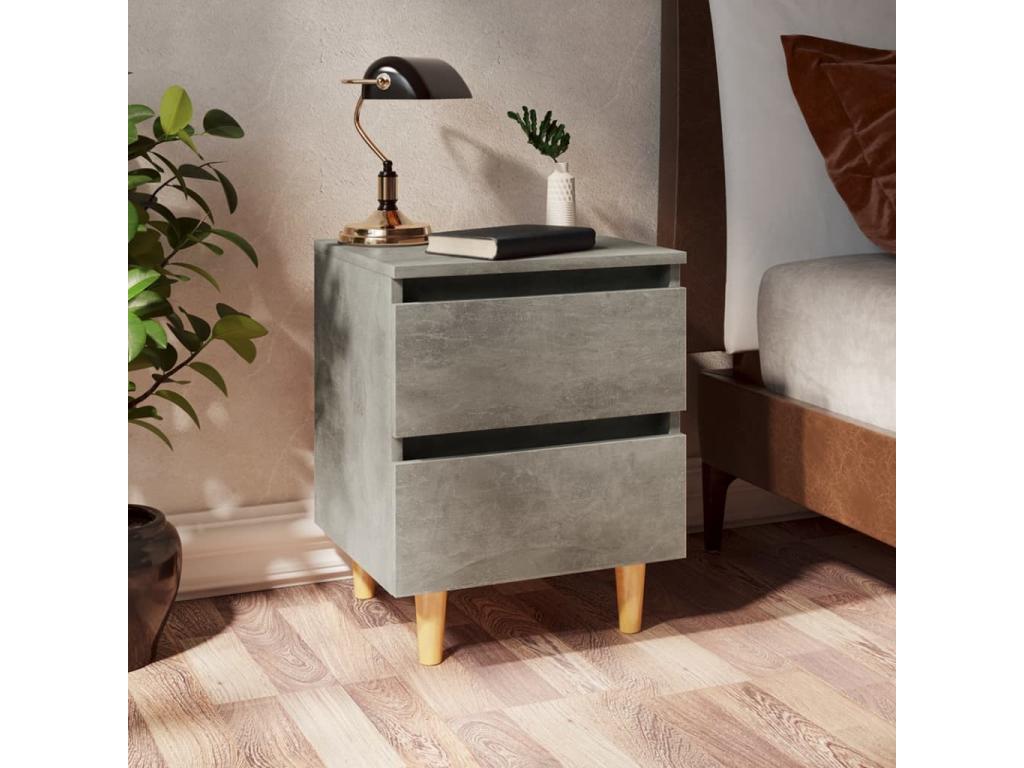 Nightstand Set - Engineered Wood, Wood - Gray - 35x50