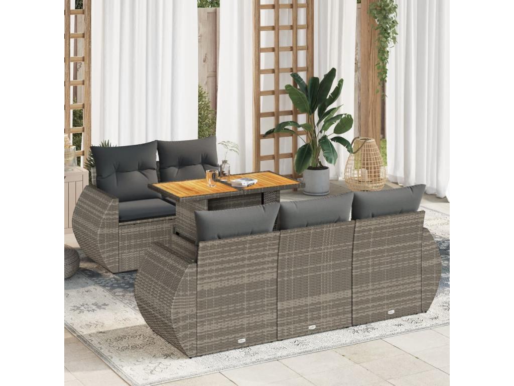 Outdoor Patio Set - Polyester - Beige