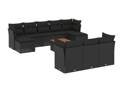 Outdoor Patio Set - Résine - Black
