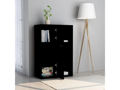 Wardrobe - Engineered Wood, Wood - Black